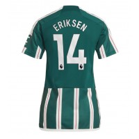 Dámy Fotbalový dres Manchester United Christian Eriksen #14 2023-24 Venkovní Krátký Rukáv